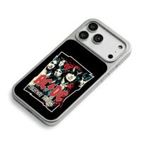 ACDC Highway to Hell retro rock band group poster Phone Case
