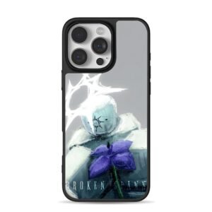 Broken Spawn purple flower spiky sigil pale art Phone Case