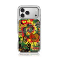 Bob Marley rasta reggae one love peace collage Phone Case