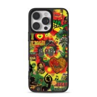 Bob Marley rasta reggae one love peace collage Phone Case