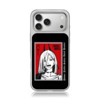 Chainsaw Man Power blood fiend horned anime girl artwork Phone Case