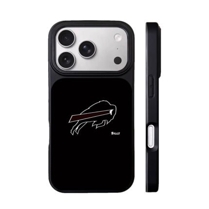 Buffalo Bills white line buffalo logo red stripe Phone Case