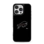 Buffalo Bills white line buffalo logo red stripe Phone Case