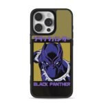 Anime Black Panther portrait with bilingual text Phone Case