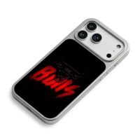 Chicago Bulls logo black bull head with red Bulls text Phone Case