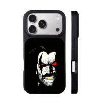 Angry snarling Lobo DC comic face red eyes Phone Case