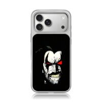Angry snarling Lobo DC comic face red eyes Phone Case