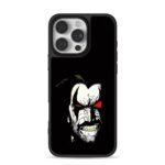 Angry snarling Lobo DC comic face red eyes Phone Case