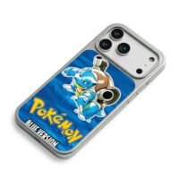 Blastoise Pokemon Blue Version blue background art Phone Case
