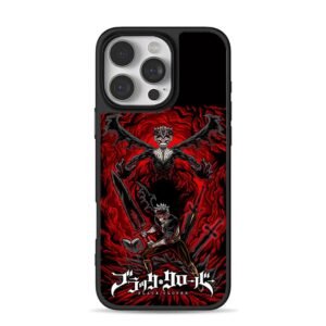 Black Clover Asta Devil Form Dark Red Anime Art Phone Case
