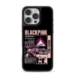 Blackpink Pink Venom collage with Lisa group shots Phone Case
