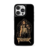 Bullet For My Valentine gothic girl skull oil rig vintage rock artwork Phone Case