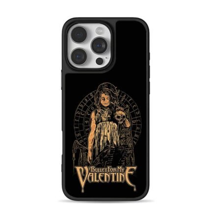 Bullet For My Valentine gothic girl skull oil rig vintage rock artwork Phone Case