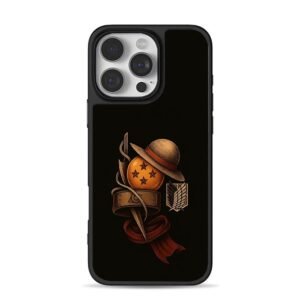 4 star DB Luffy straw hat Naruto headband AOT logo Phone Case