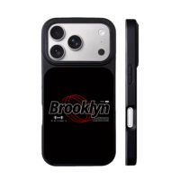 Brooklyn bridge graphic print red lines NYC coords Phone Case