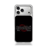 Brooklyn bridge graphic print red lines NYC coords Phone Case