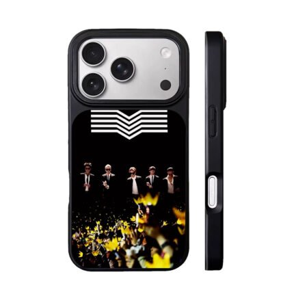 BigBang 5 suited men concert yellow crown lights Phone Case