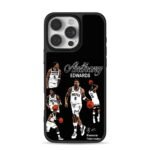 Anthony Edwards Timberwolves basketball collage Phone Case
