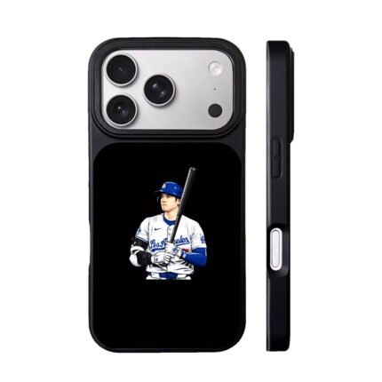 Cartoon Shohei Ohtani LA Dodgers baseball batter Phone Case