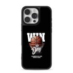 Basketball in hoop win the day champion slogan Phone Case