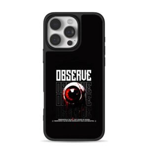 Bloody red eye Observe street graphic design Phone Case