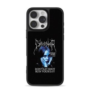 Billie Eilish gothic Disaster text and edgy quotes Phone Case