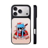 Anime blue girl blood roses knife I had no choice Phone Case