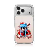 Anime blue girl blood roses knife I had no choice Phone Case