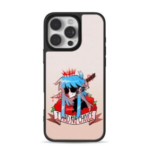 Anime blue girl blood roses knife I had no choice Phone Case