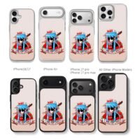 Anime blue girl blood roses knife I had no choice Phone Case