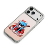 Anime blue girl blood roses knife I had no choice Phone Case