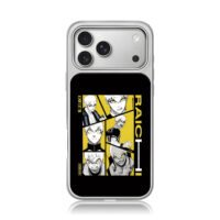 Blue Lock Raichi Jingo manga collage with yellow black tones Phone Case