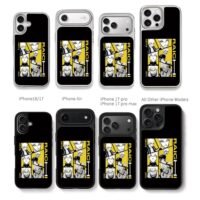 Blue Lock Raichi Jingo manga collage with yellow black tones Phone Case