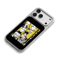 Blue Lock Raichi Jingo manga collage with yellow black tones Phone Case
