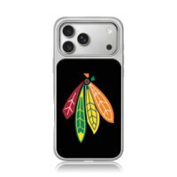 Chicago Blackhawks tribal feather sports team logo Phone Case