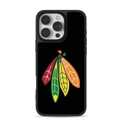 Chicago Blackhawks tribal feather sports team logo Phone Case