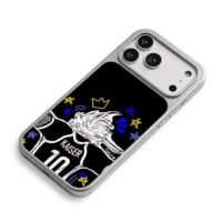 Blue Lock Kaiser No10 soccer jersey doodle with stars and crown Phone Case