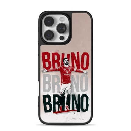 Bruno Fernandes Man Utd footballer celebration art Phone Case