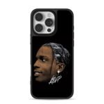 ASAP Rocky braided portrait with signature Phone Case