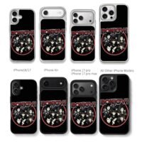 Bon Jovi vintage rock band group portrait logo graphic print Phone Case