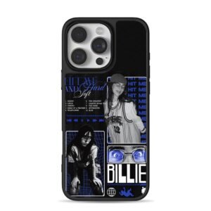 Billie Eilish Hit Me y2k tracklist collage Phone Case