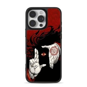 Alucard Hellsing pentagram red eye gloved hands Phone Case