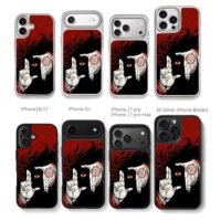 Alucard Hellsing pentagram red eye gloved hands Phone Case