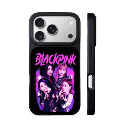 BLACKPINK four members vintage purple poster Phone Case