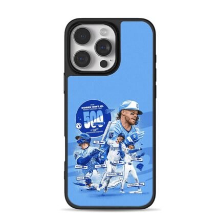 Bobby Witt Jr KC Royals 500 MLB games art Phone Case