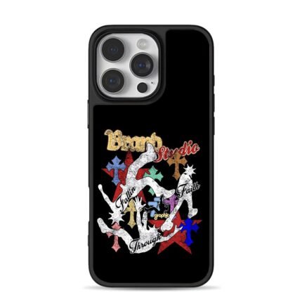 Brand Studio Fallin Through Faith cross graphic Phone Case
