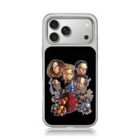 Chibi Korn art with creepy teddy bear voodoo doll Phone Case