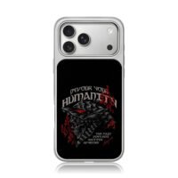 Berserk Guts armor skull red flames gothic art Phone Case