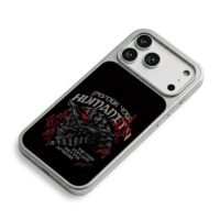 Berserk Guts armor skull red flames gothic art Phone Case
