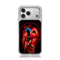 Ban Seven Deadly Sins holding nunchucks blue spiky hair red circle Phone Case